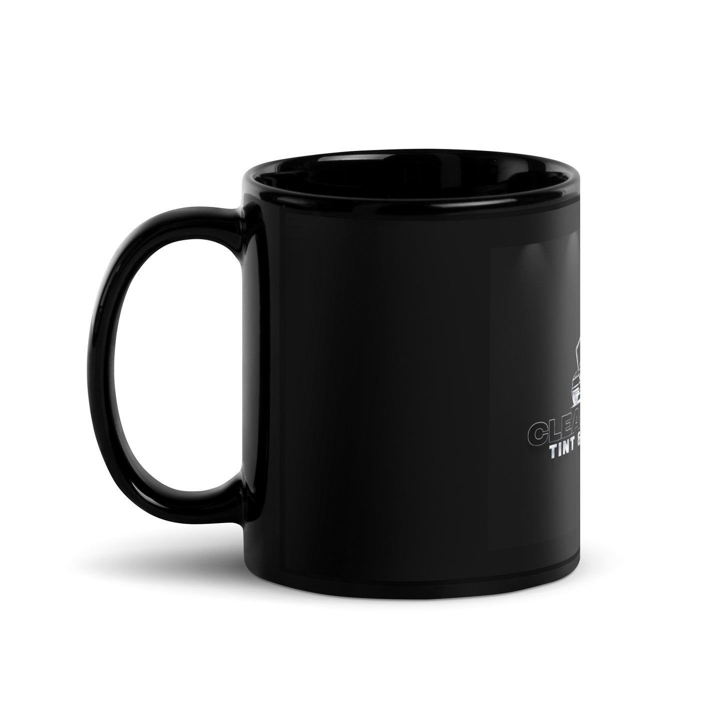 CLEAR 2 FADED Black Glossy Mug