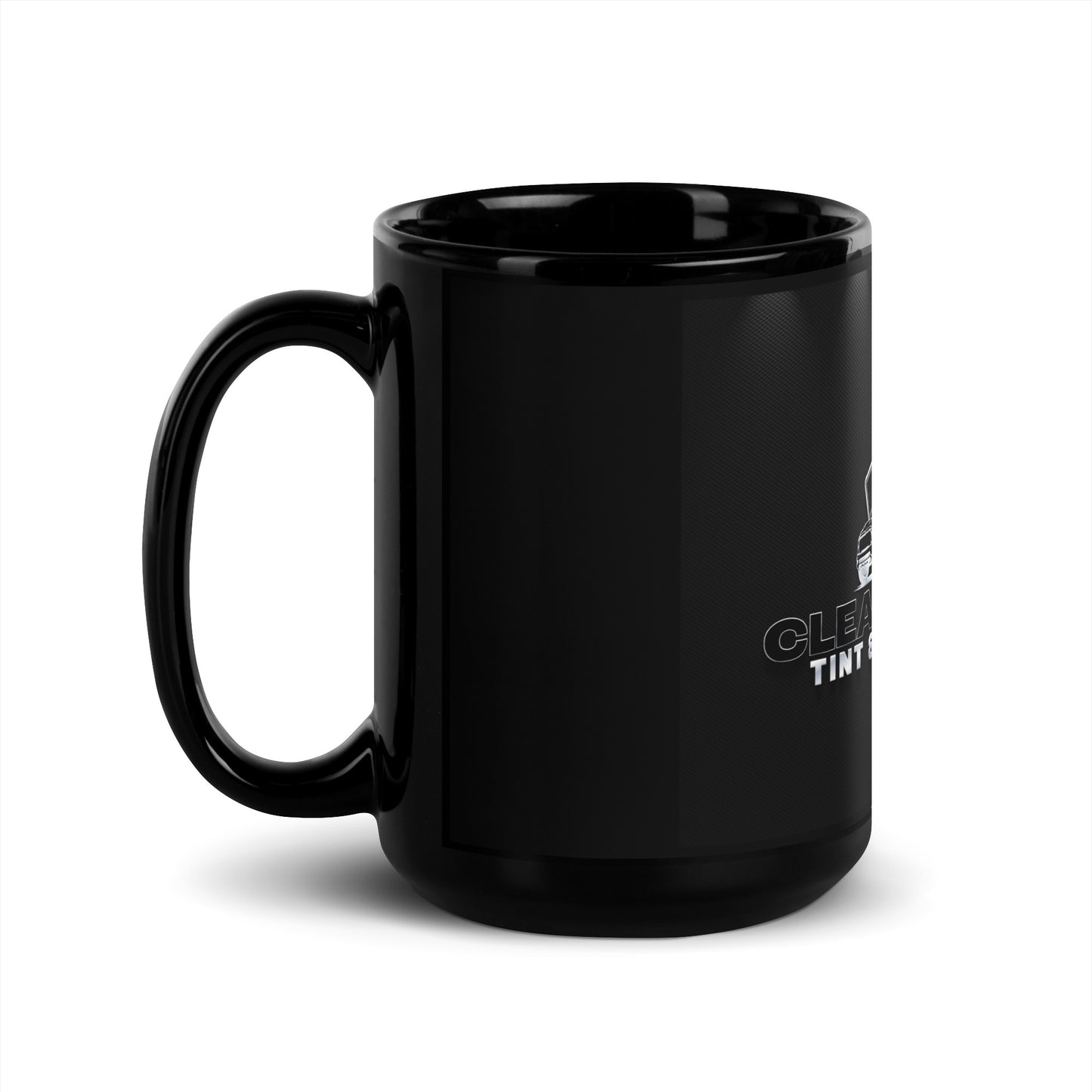 CLEAR 2 FADED Black Glossy Mug