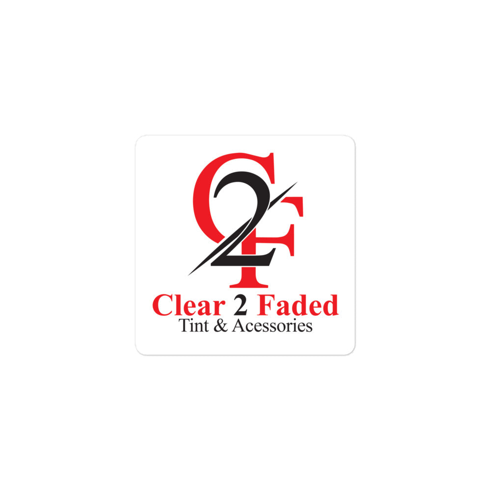 CLEAR 2 FADED Bubble-free stickers