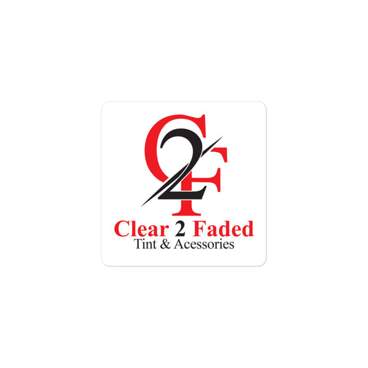 CLEAR 2 FADED Bubble-free stickers