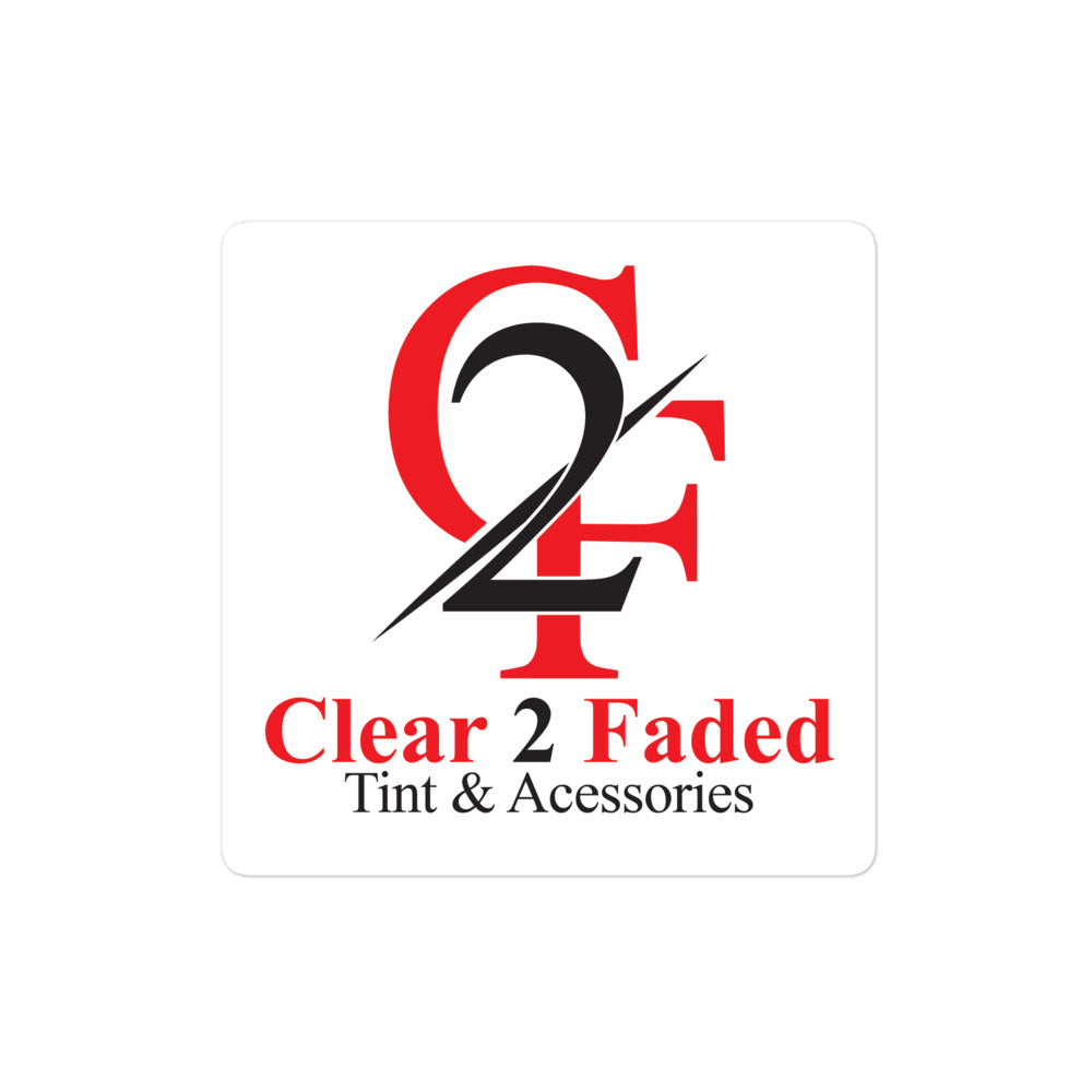 CLEAR 2 FADED Bubble-free stickers