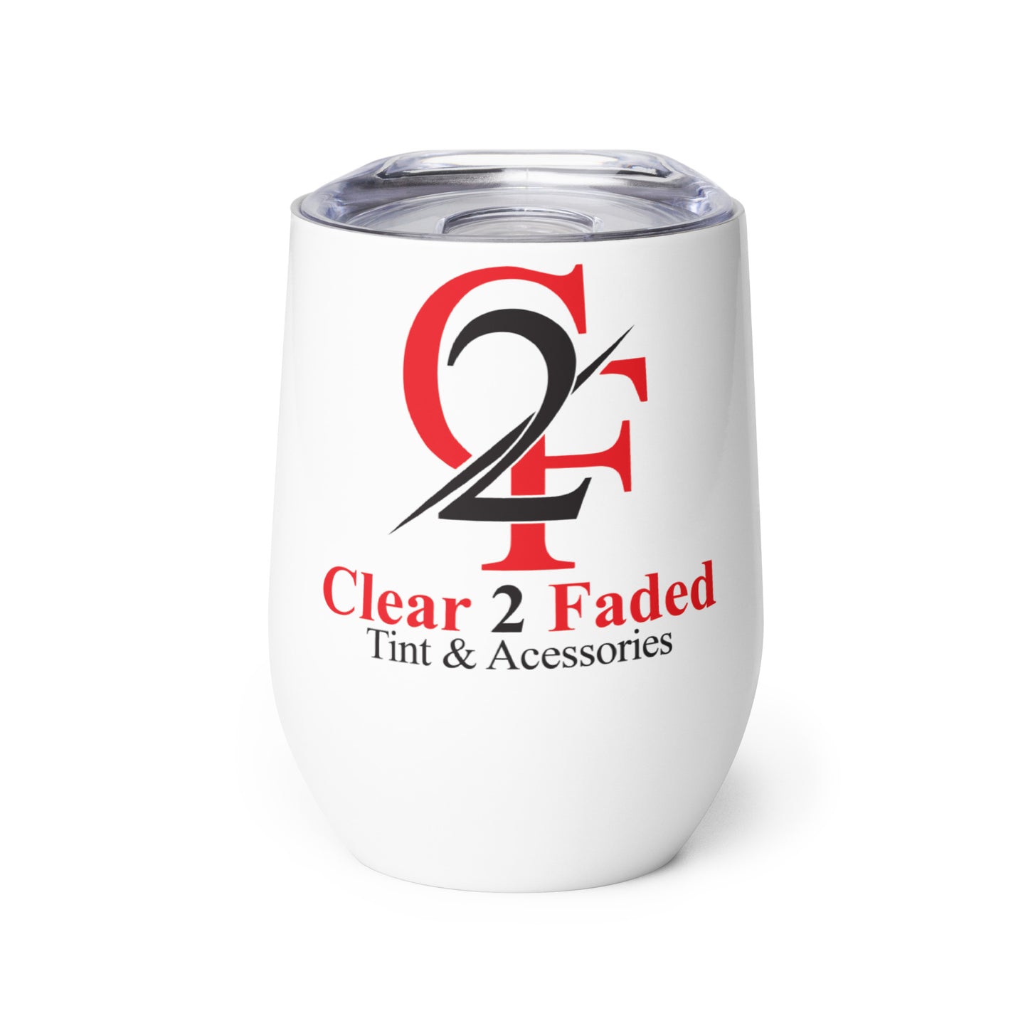 CLEAR 2 FADED Wine tumbler